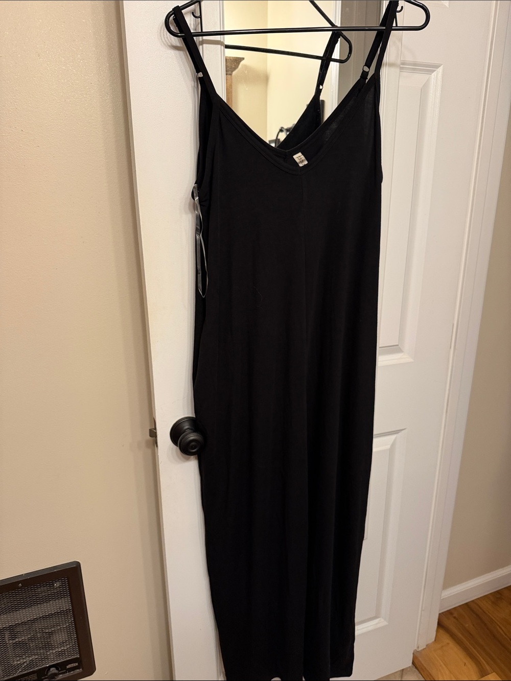 Zenana Outfitters Black V-Neck Maxi Slip Dress